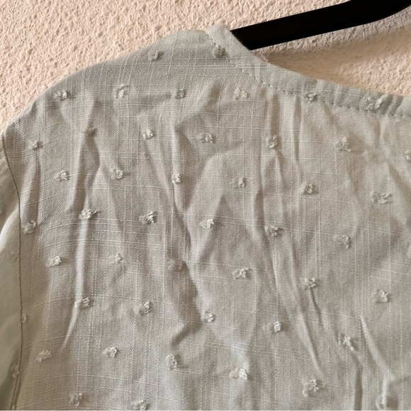 JULIA Peplum 12/ Flutter Sleeve Button front Blouse Women Size S/M NWT - Picture 8 of 11